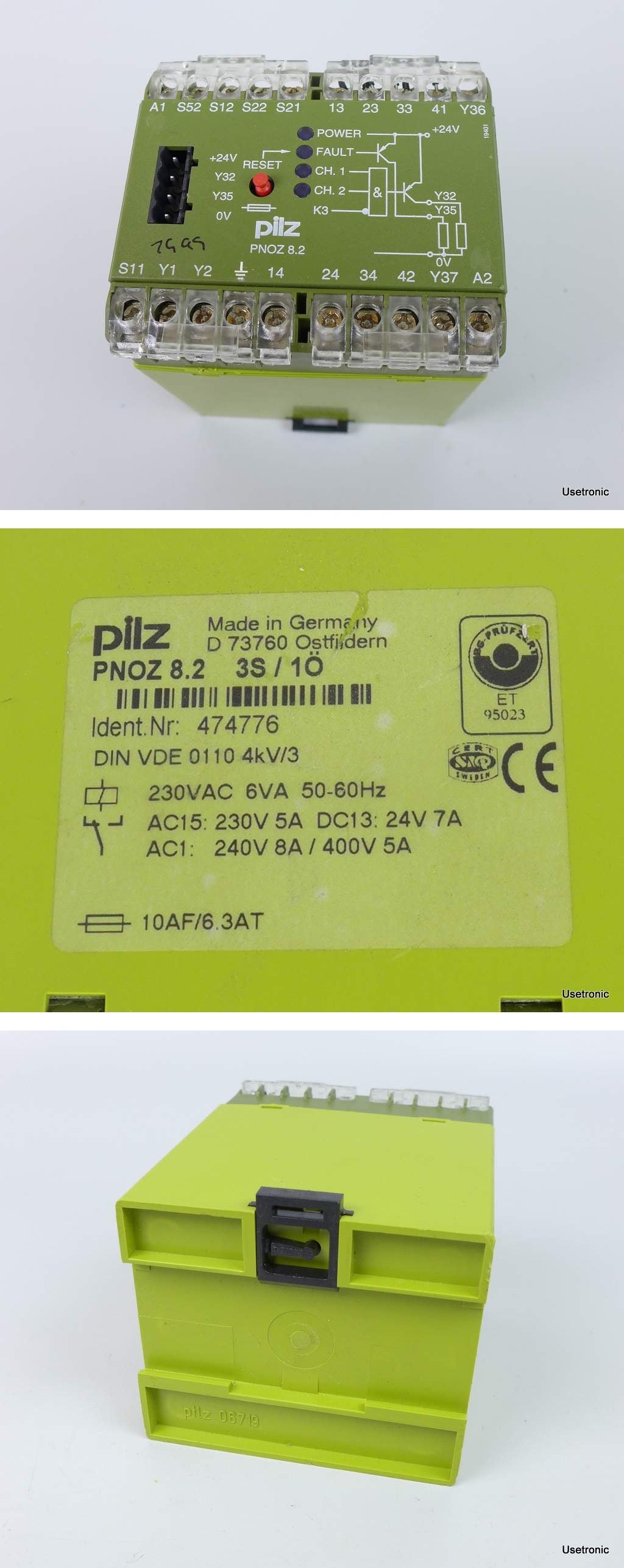 PP2706 Sicherheitsrelais Pilz Pnoz 8.2 474776 230V AC_2