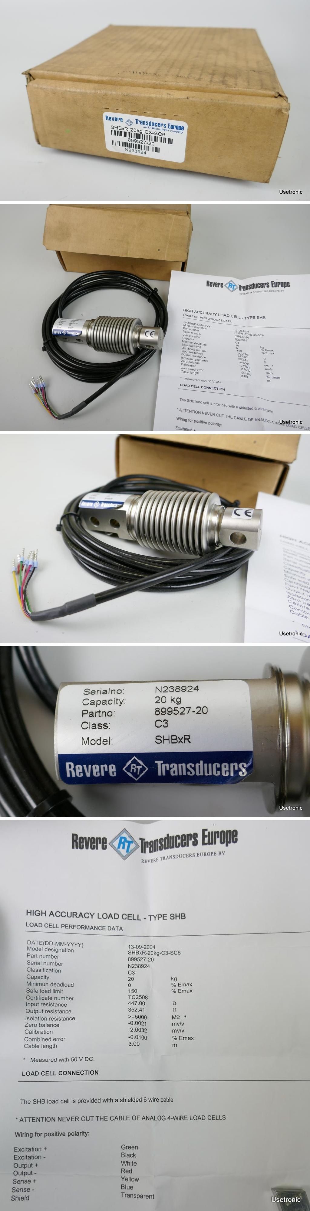 PP3554 Wägezelle Revere Transducers Europe SHBxR-20kg-C3-SC6 ovp_2