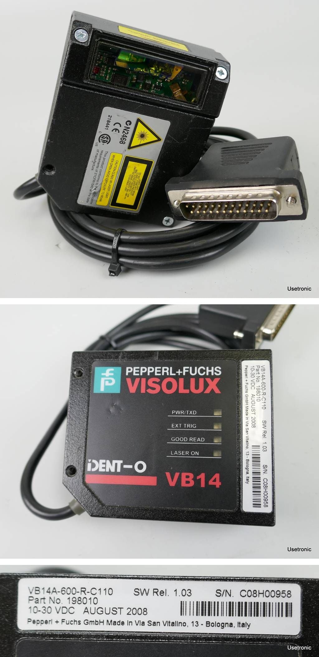 PP3789 Barcodescanner Pepperl Fuchs Dent-o VB14 VB14A-600-R-C110 198010_2