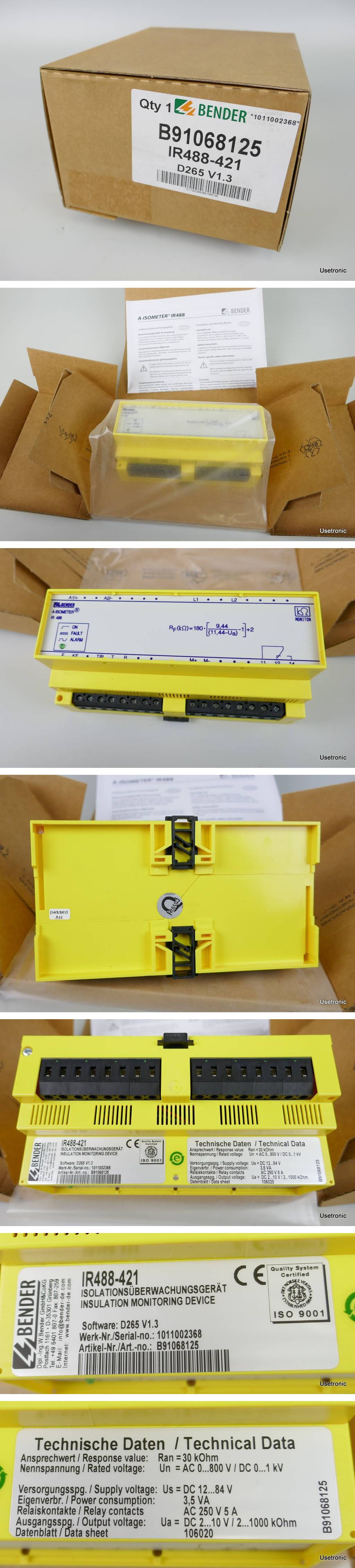 .PP3930 Isolationsüberwachungsgerät Bender IR488-421 ovp_2