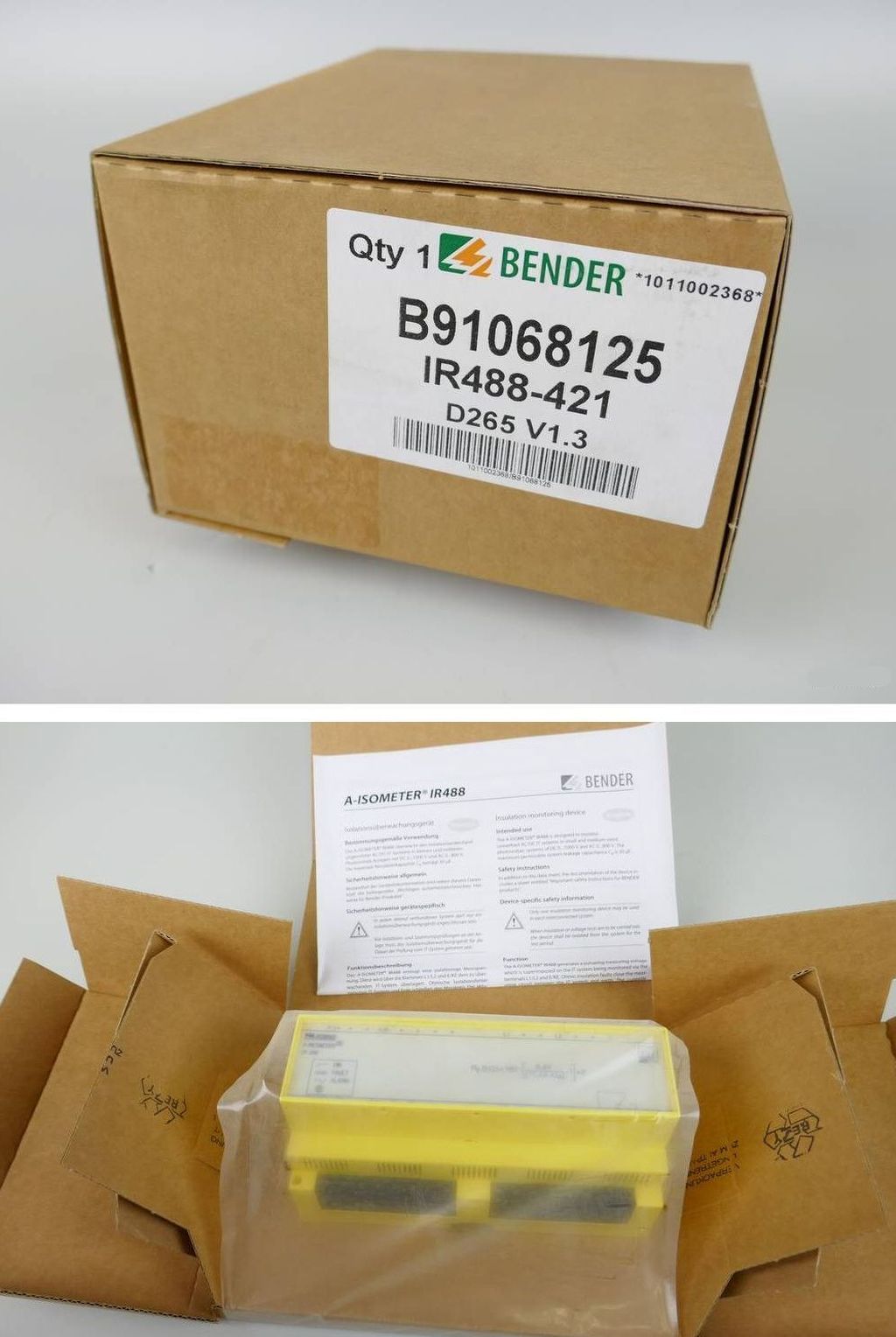 .PP3930 Isolationsüberwachungsgerät Bender IR488-421 ovp