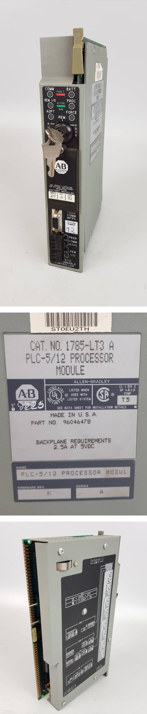 PP4533 PLC-5/12 Prozessor Allen Bradley 1785-LT3 A Rev K Ser A_2