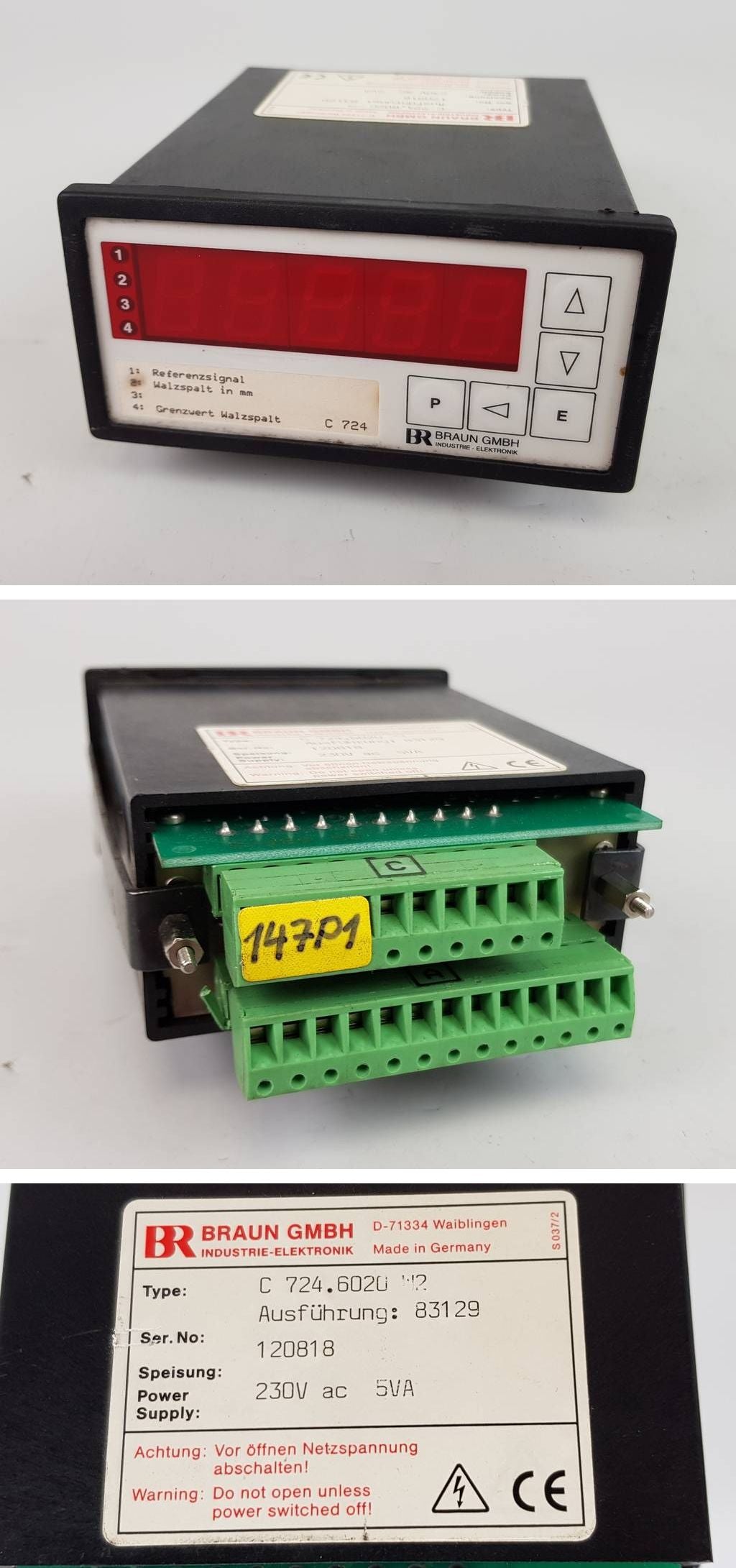 PP4569 Prozessregler Braun C 724.6020 M2 230V AC_2