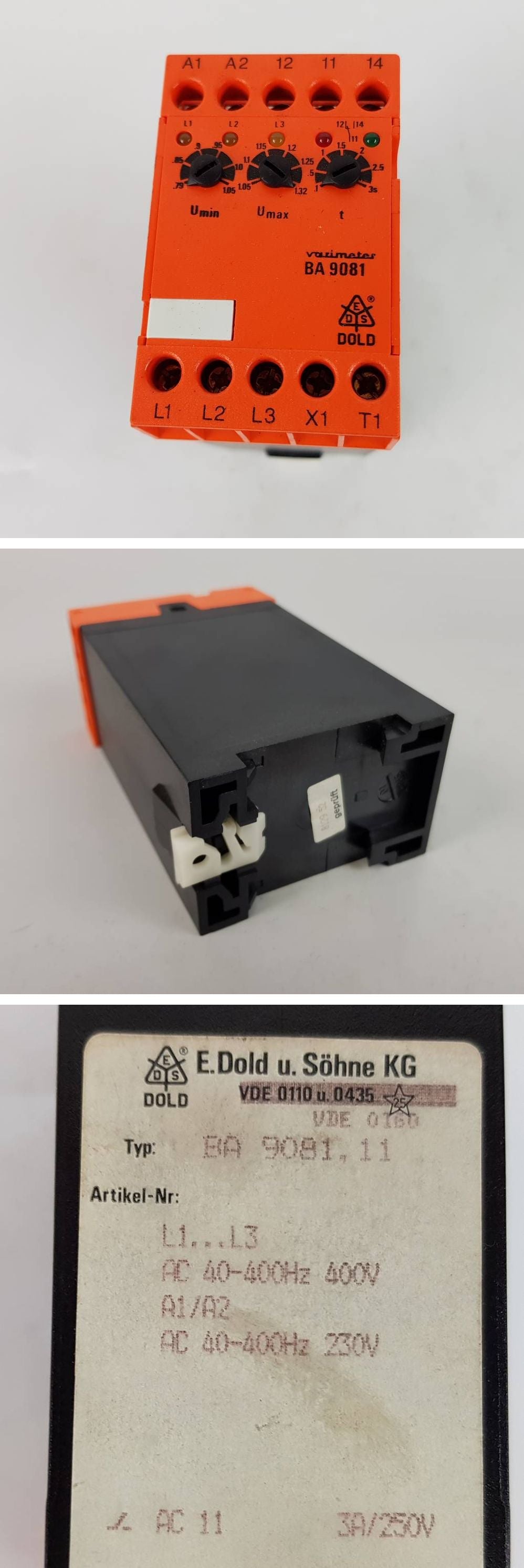 PP4927 Spannungsrelais Dold BA 9081.11 BA9081_2