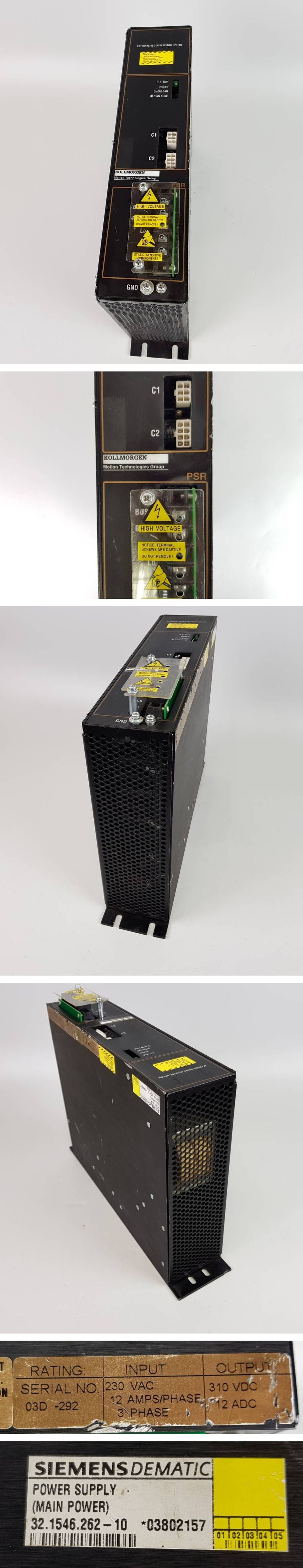 PP5023 Power Supply Kollmorgen PSR4/5A-212 in 230V AC out 310VDC 12A_2