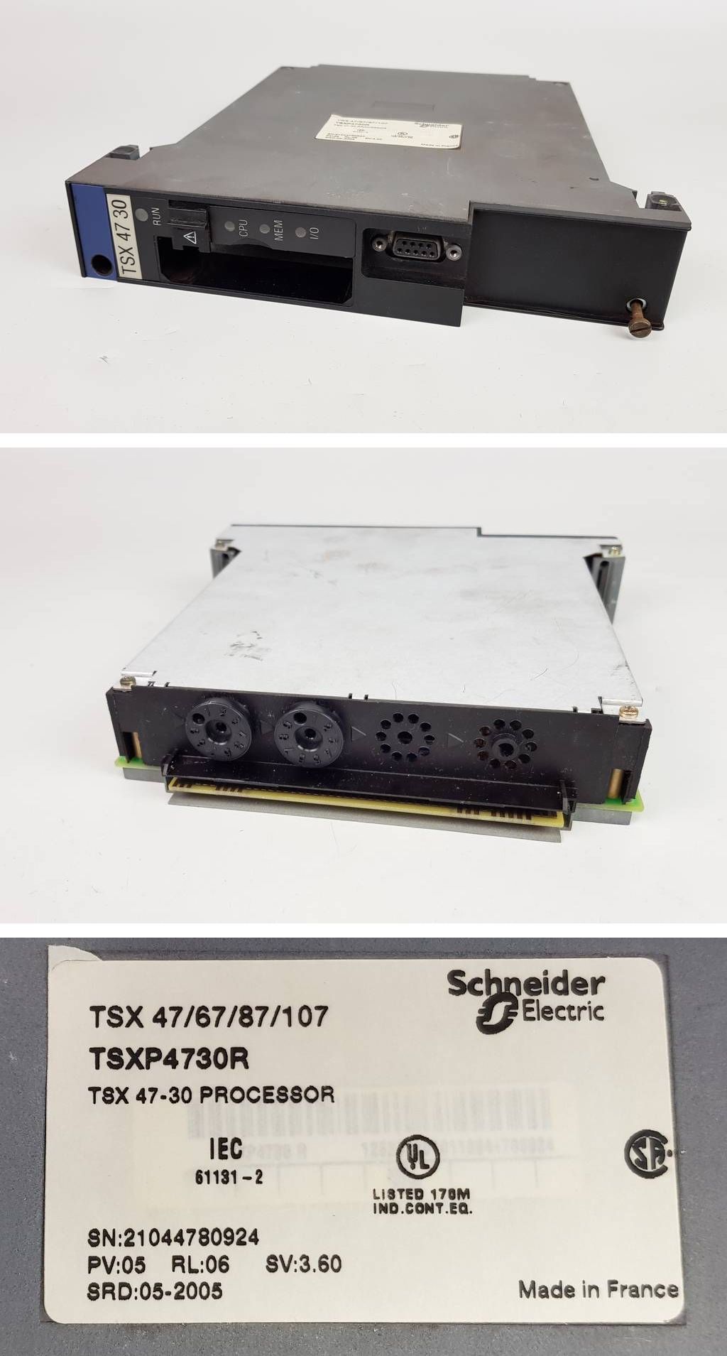 PP5330 CPU Schneider Telemecanique TSXP4730R TSX 47 30 PV 5 RL 06_2