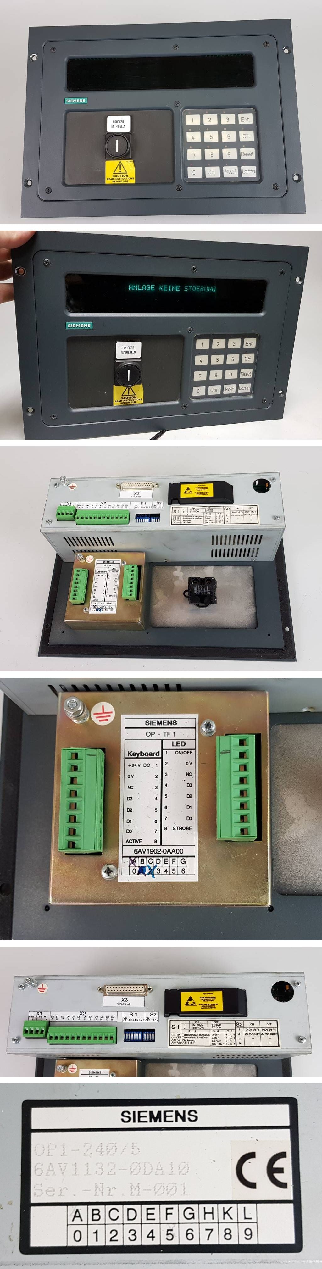 PP5473 Panel OP1-240/5 Siemens 6AV1132-0DA10 A5_2
