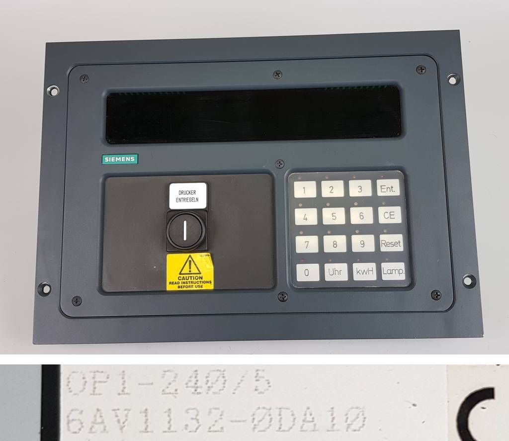 PP5473 Panel OP1-240/5 Siemens 6AV1132-0DA10 A5