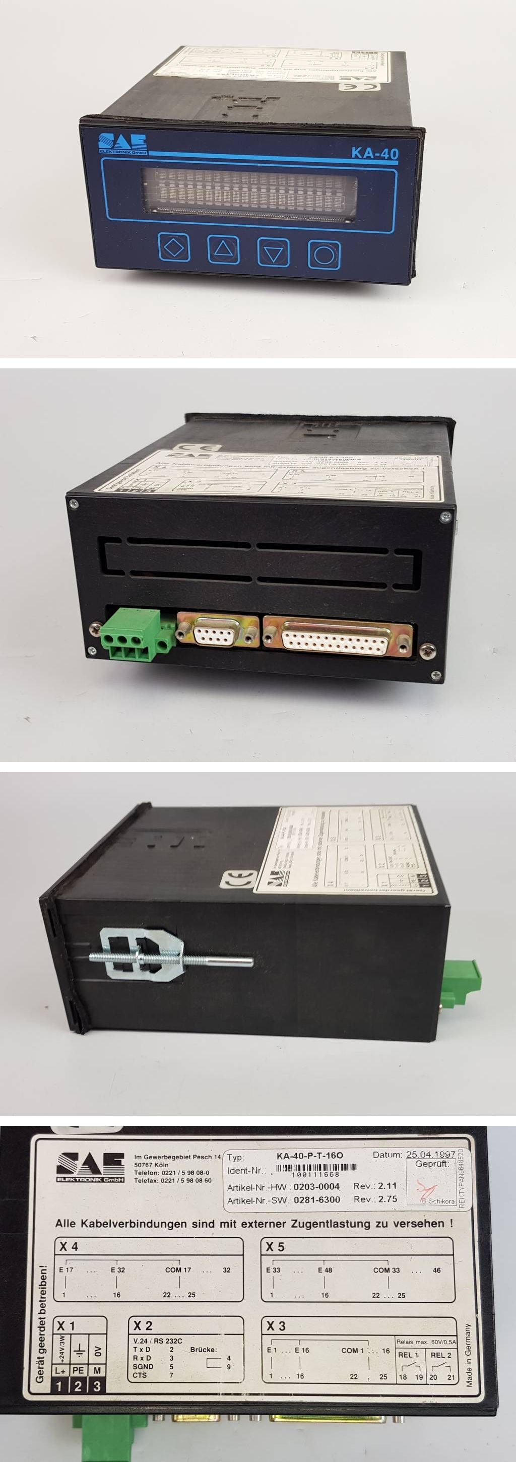 PP5536 Bedienpanel SAE KA 40 KA-40-P-T-16O_2