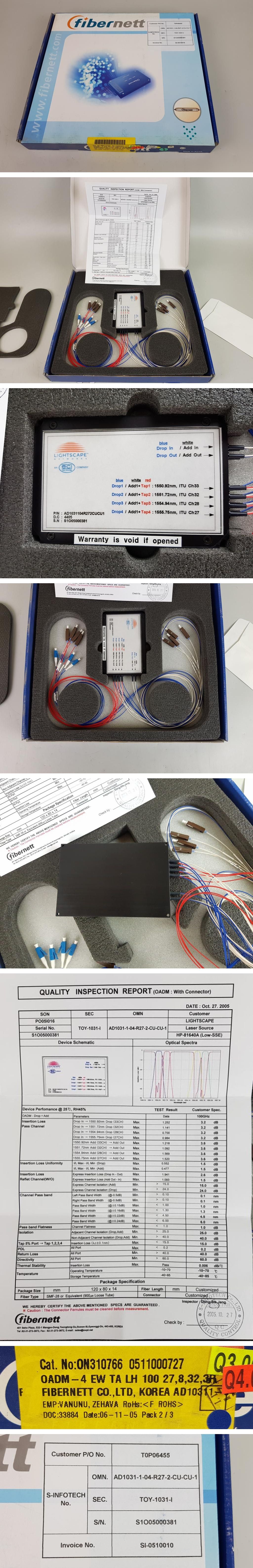 .PP6256 Fibernett Lightscape AD1031104R272CUCU1 HP 81640A_2