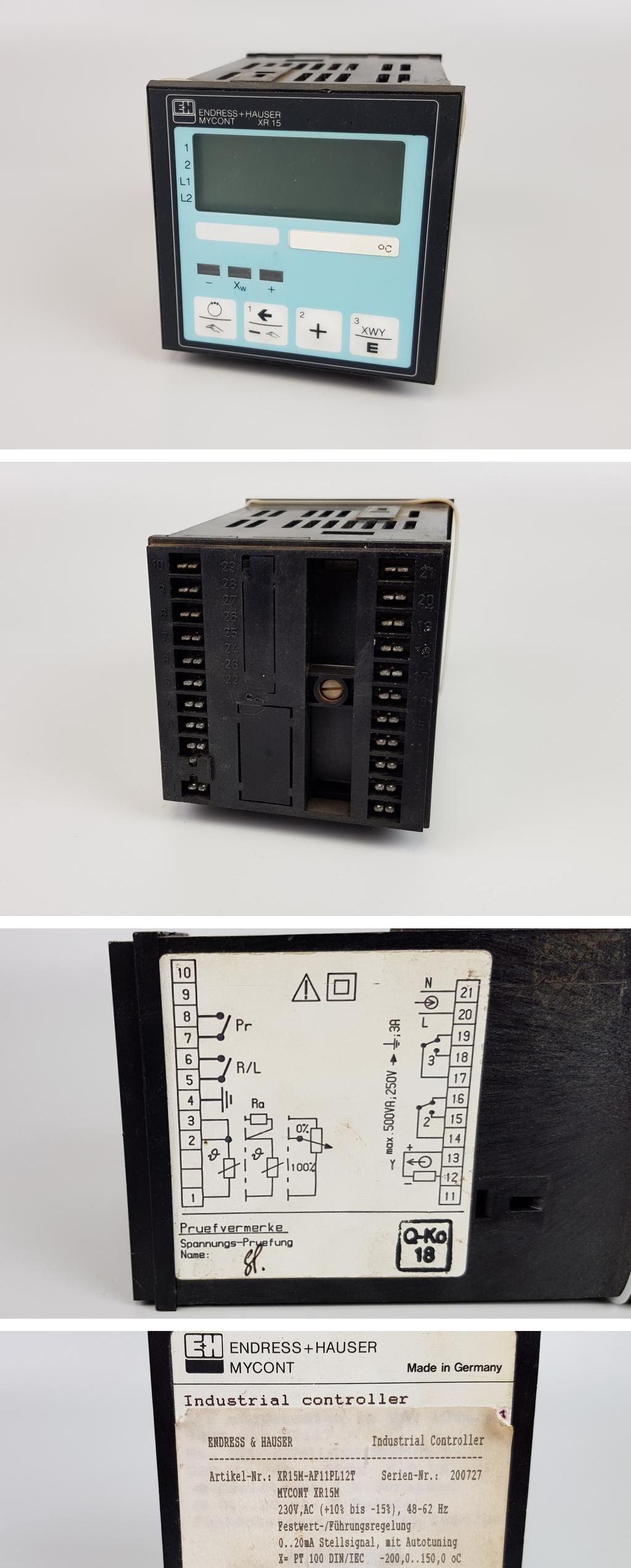PP6886 Industrieregler Endress Hauser Mycont XR15 XR15M-AF11PL12T_2