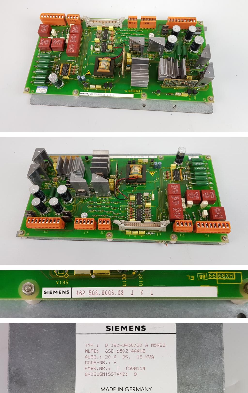 PP7437 Siemens 6SC6502-4AA02 D380-D430/20 462 503.9003_2