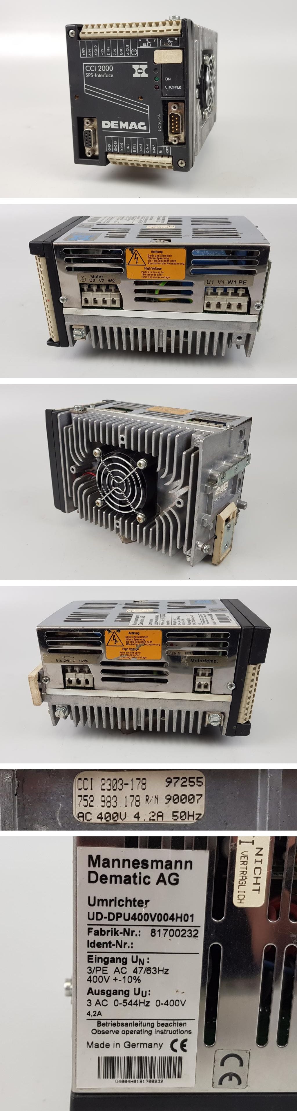 PP7905 Frequenzumrichter Demag UD-DPU400V004H01 CCI 2303-178_2