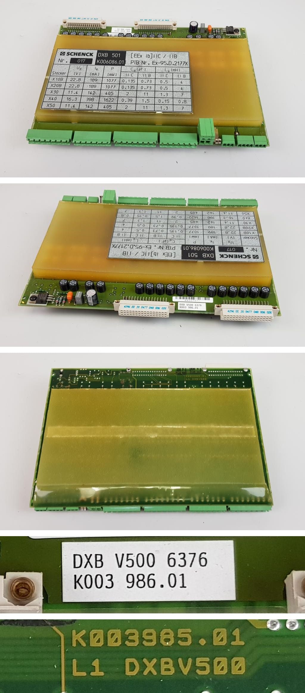 PP7934 Wägeterminal board Schenck DXB501 DXB V500 K003986 K006086_2