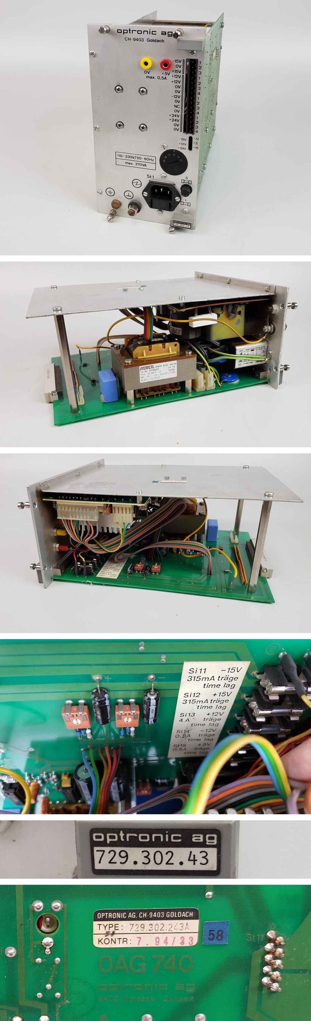 PP8031 Power Supply Optronic 729.302.43 OAG740 729.302.243A_2