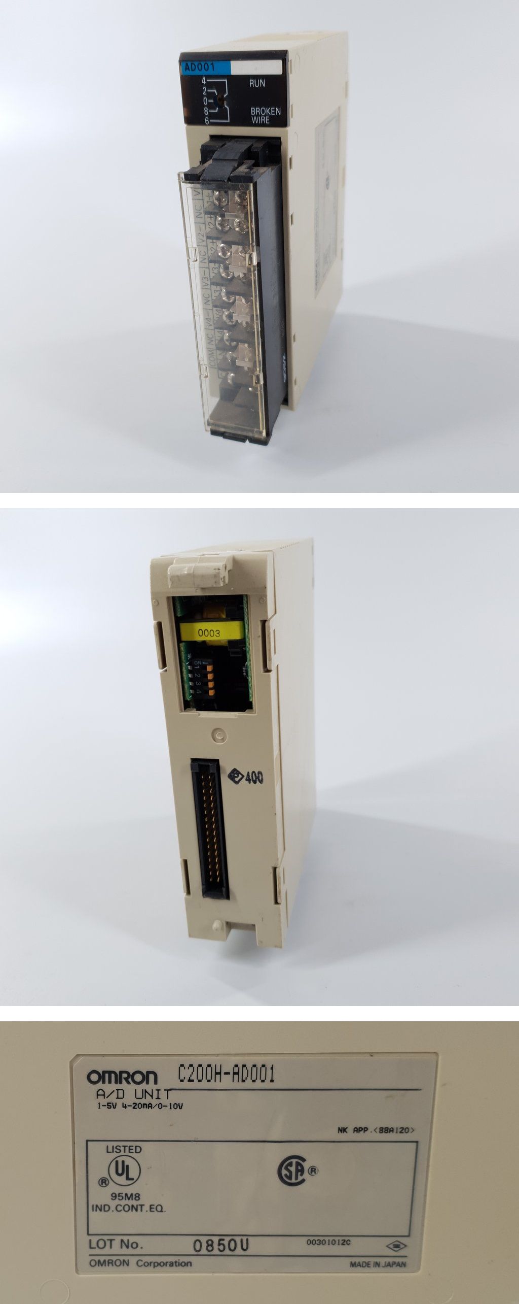 PP9322 A/D Unit Omron C200H-AD001_2