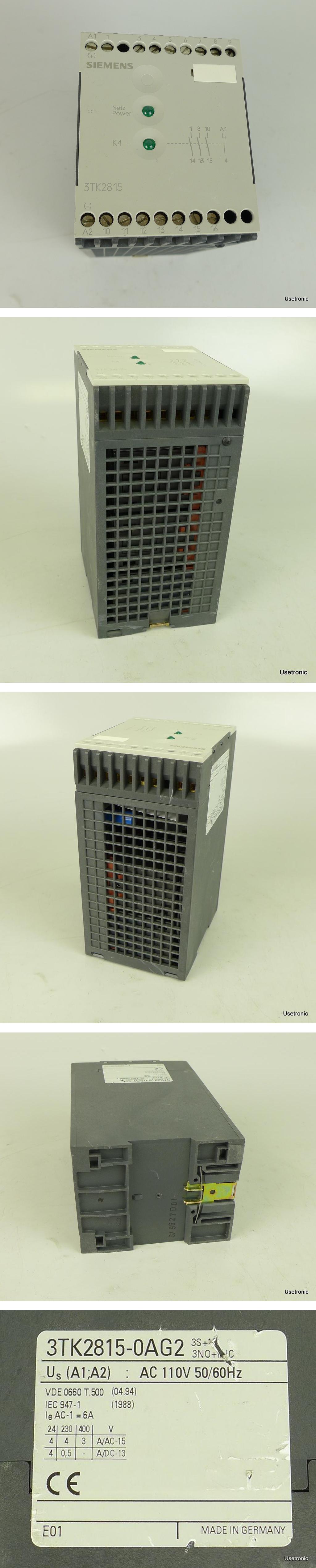 PP945 Sicherheitsrelais Siemens 3TK2815-0AG2 110V AC_2