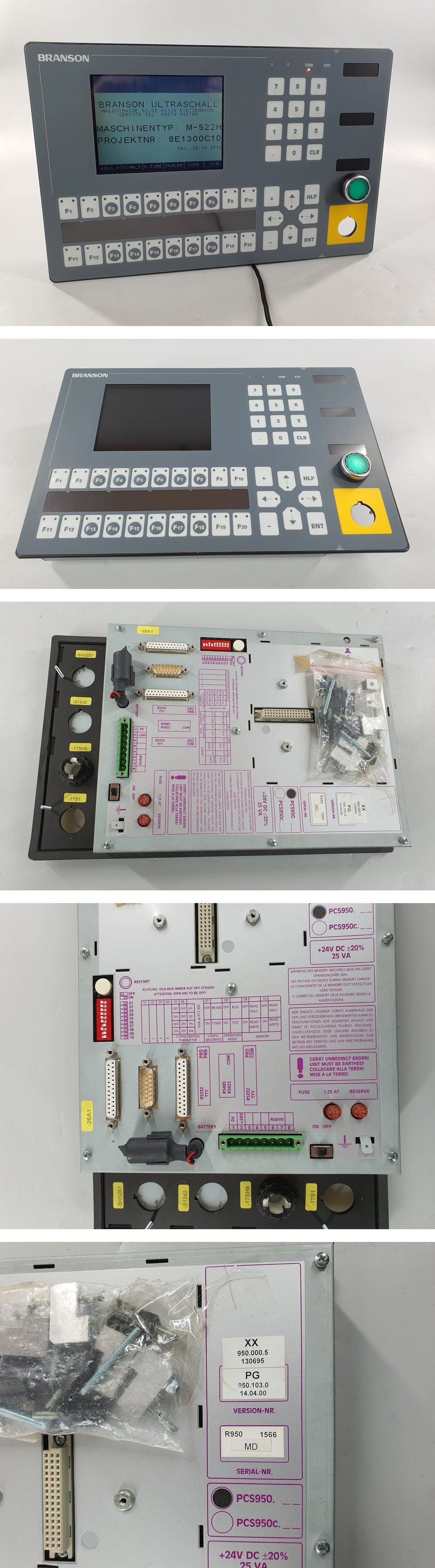 PQ1140 Bedienpanel Branson Lauer PCS950.000.5 PG 950.103.0_2
