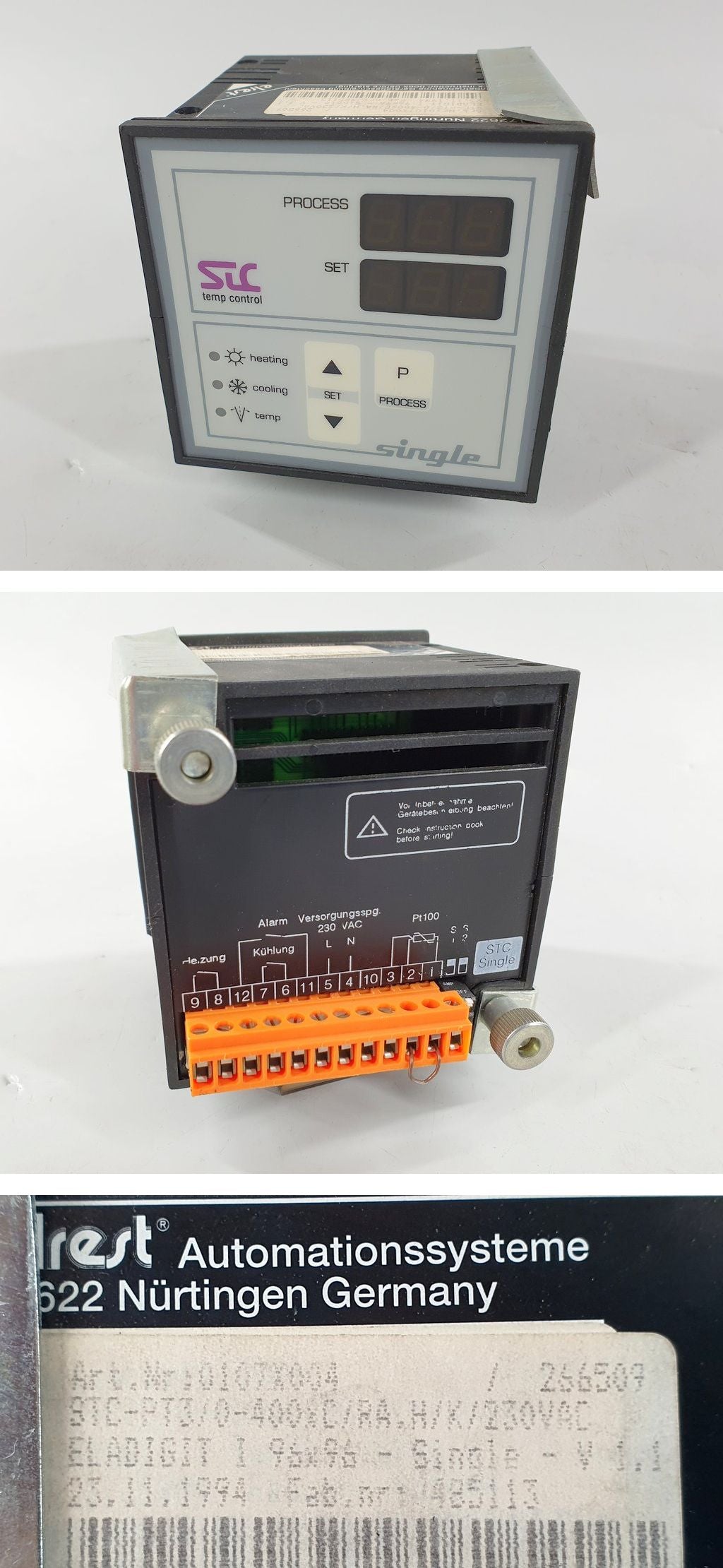 PQ1154 Temperaturregler Elrest STC-PT3/0-400xC/RA.H/K/230VAC_2