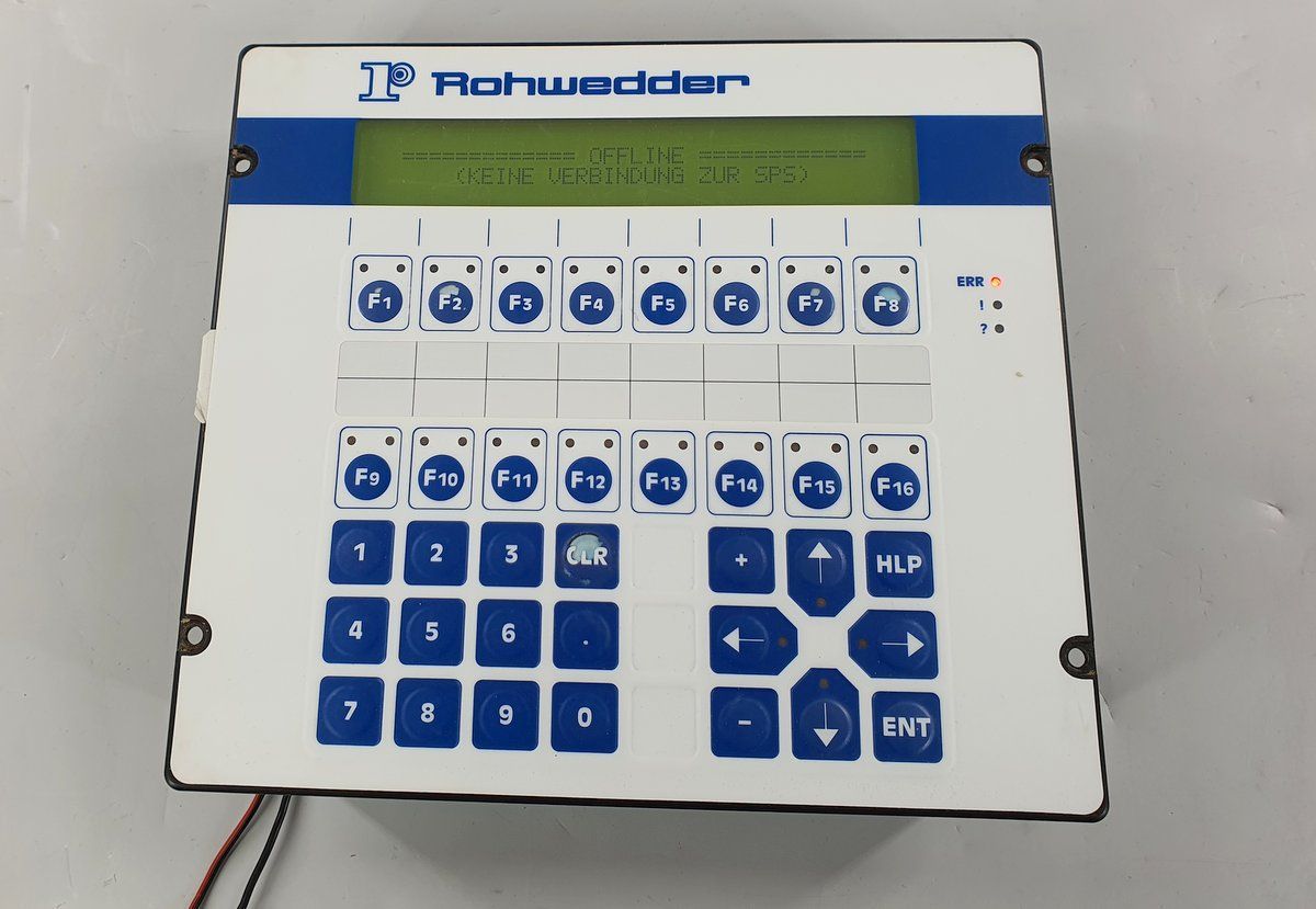 PQ1206 Bedienpanel Rohwedder PCS095 PG 095.508.A