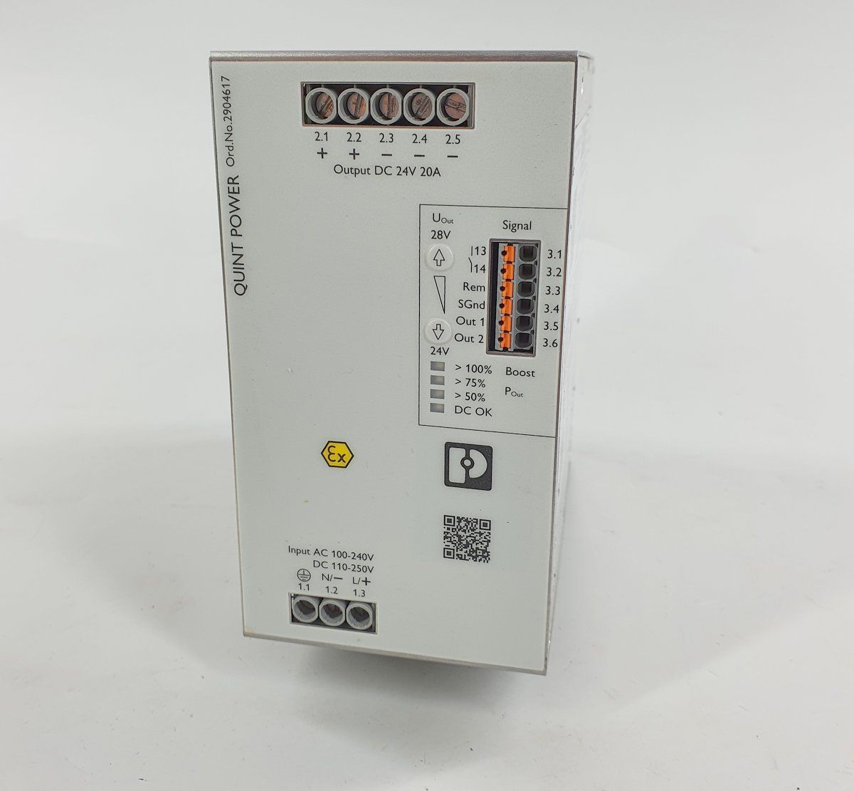 Prüfen PQ125 Power Supply Phoenix Contact Quint4-PS/1AC/24DC/20/+ 2904602