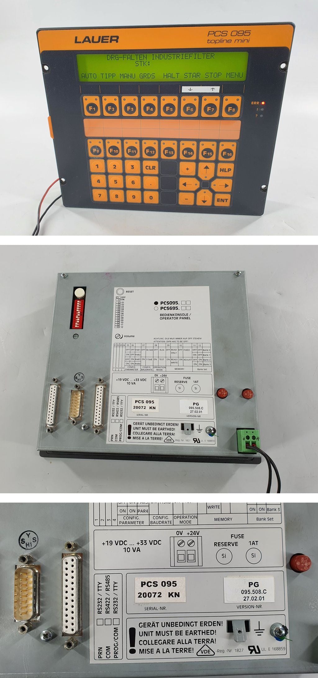 PQ1330 Bedienpanel Lauer PCS095 PG 095.508.C_2
