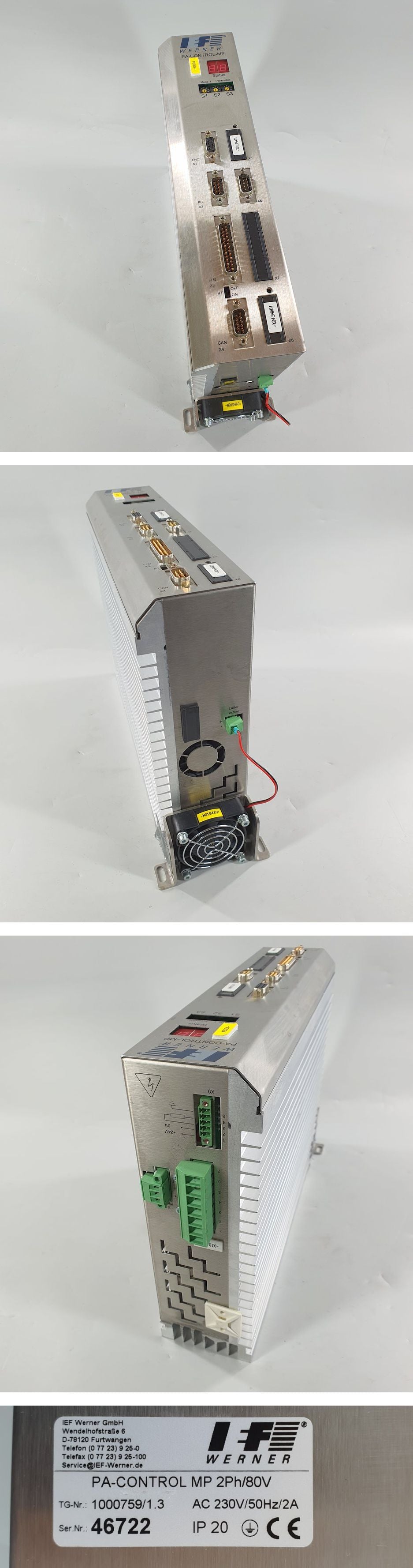 PQ1360 Servoregler IEF Werner PA-Control MP 2Ph/80V 1000759/1.3_2