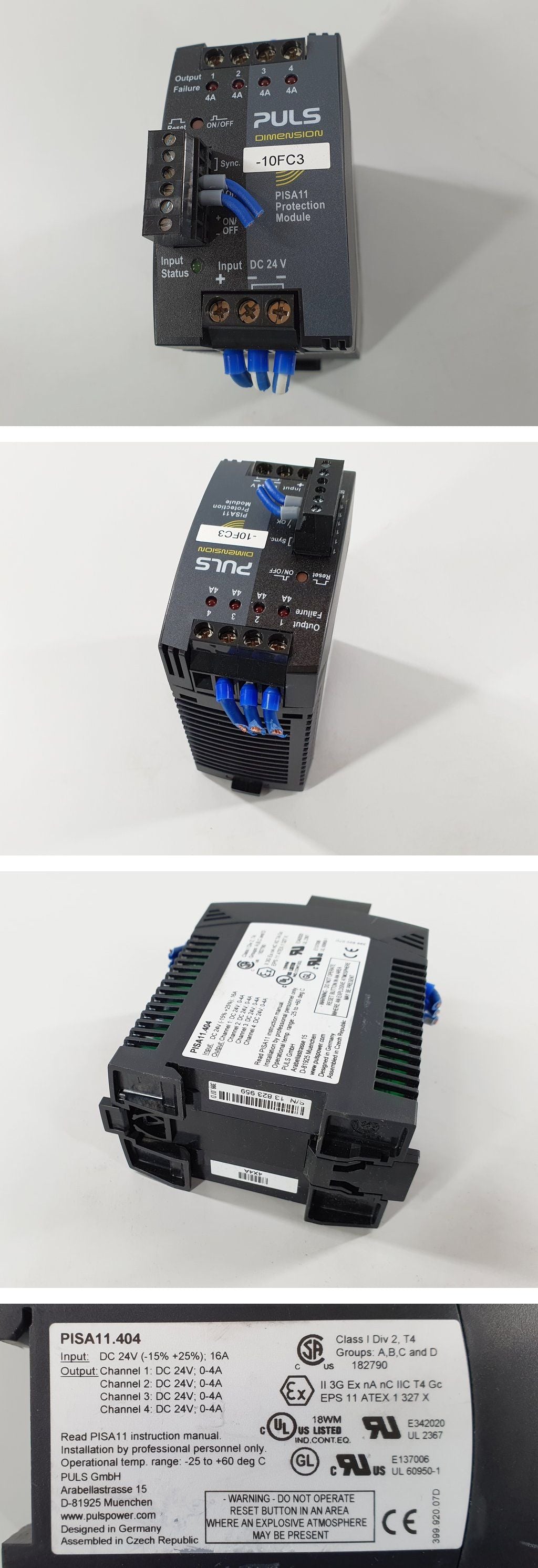 .PQ1447 4 Kanal Sicherungsmodul Stromüberwachung Puls PISA11.404 4x 0-4A_2