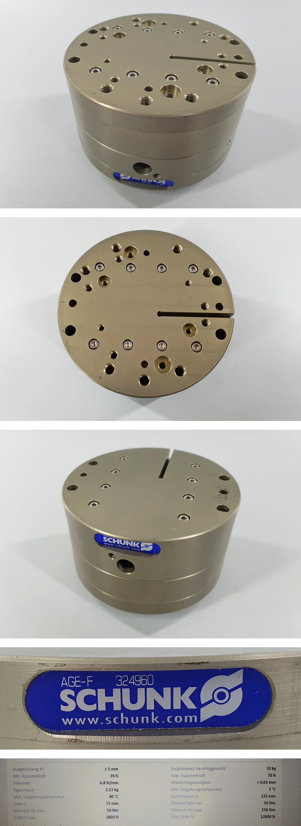 PQ1573 Ausgleichseinheit Schunk AGE-F-XY-080-1 324960_2