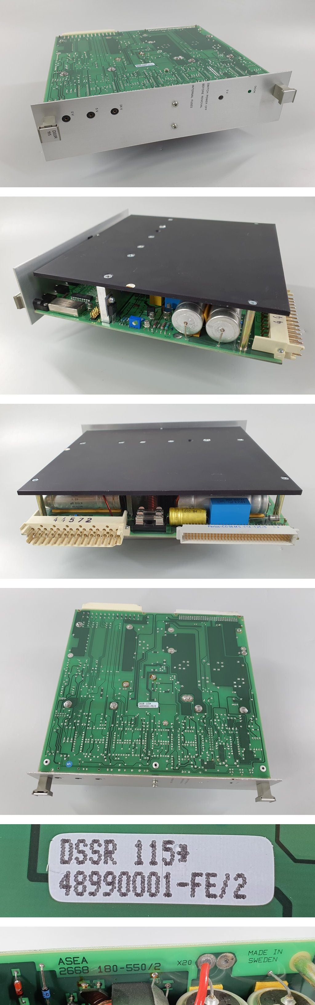 PQ1716 Power Supply ABB DSSR 115 48990001-FE/2 ASEA 2668 180-550/2_2