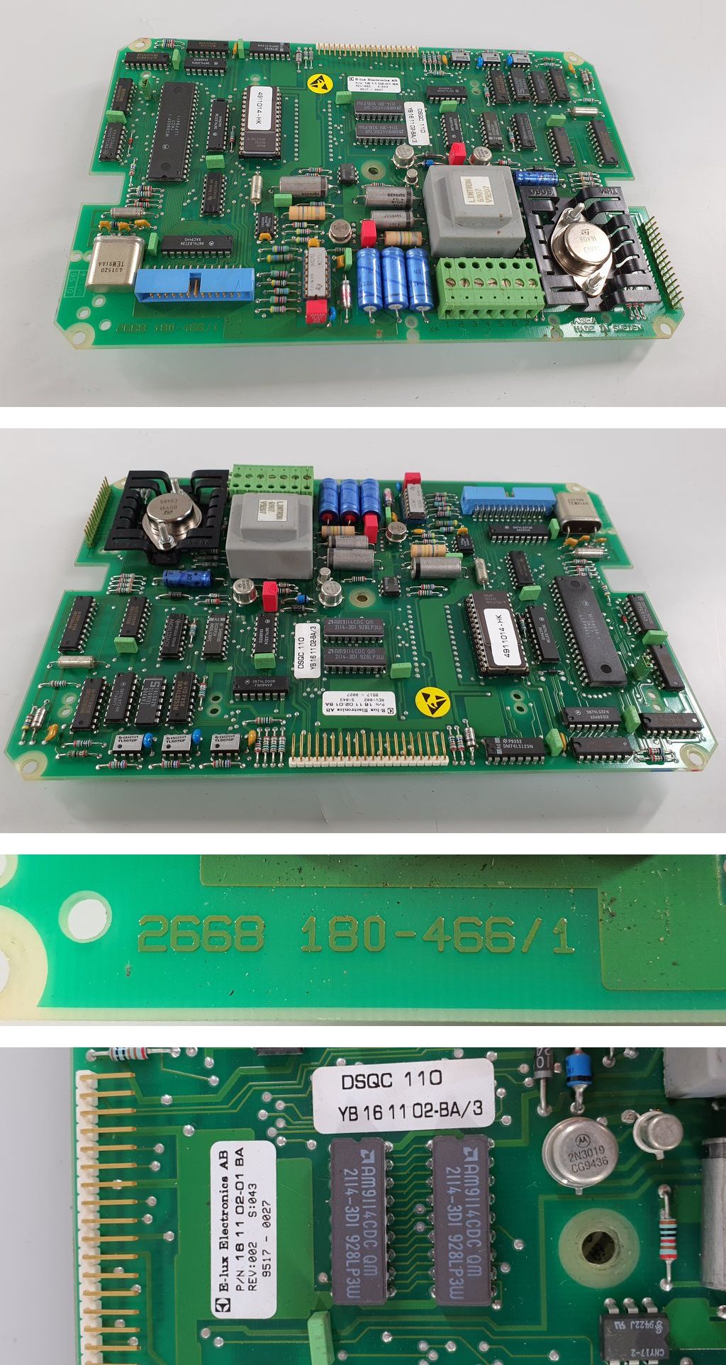 PQ1737 ABB ASEA DSQC 110 YB161102-BA/3 2668 180-466/1_2