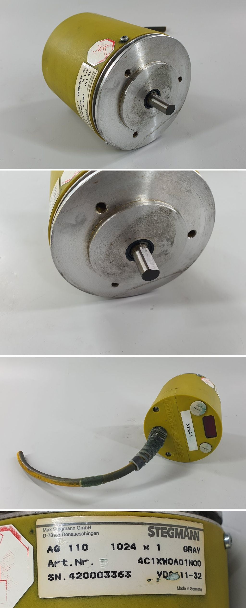 .PQ2217 Drehgeber Encoder Stegmann AG 110 1024x1 4C1XW0A01N00 10mm Welle_2