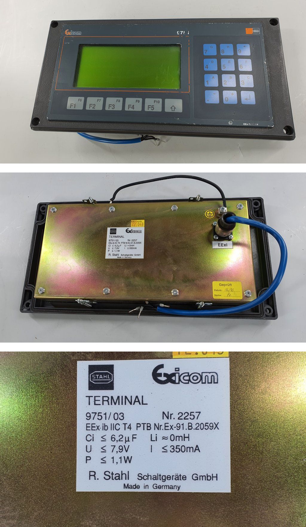 PQ226 Bedienpanel Stahl Exicom 9751/03_2