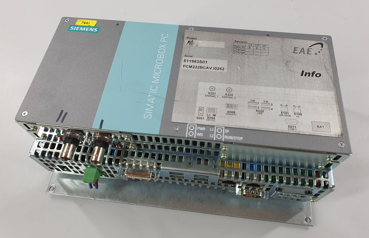 PQ2406 Industrie PC EAE PCM222BCAV Siemens 6ES7647-7BE30-0AD0 Arcnet
