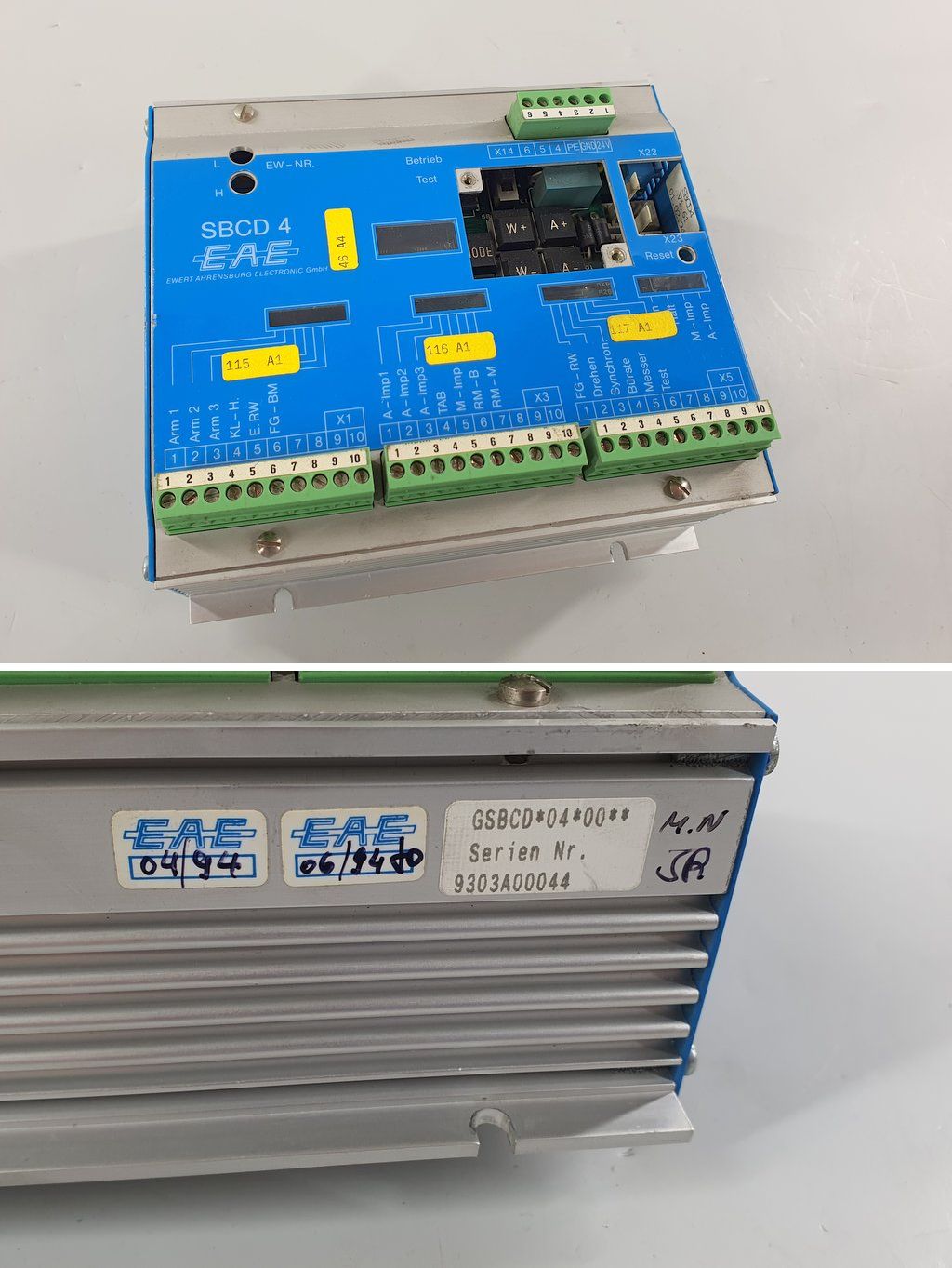 PQ2444 Ewert Ahrensburg Electronic EAE SBCD 4 Version 1.61 02.94_2