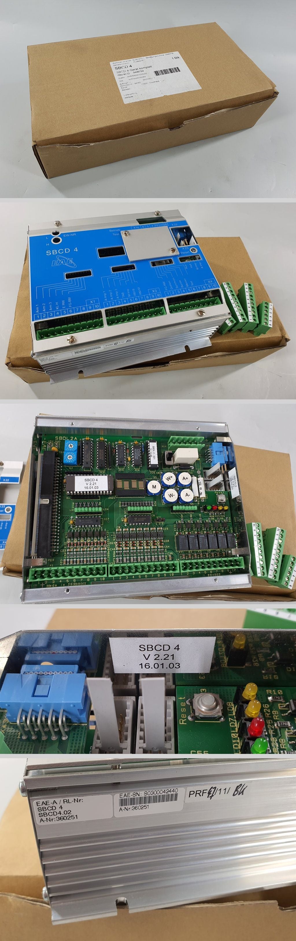 PQ2460 Ewert Ahrensburg Electronic EAE SBCD 4 V2.21 01.03 SBDL2A_2