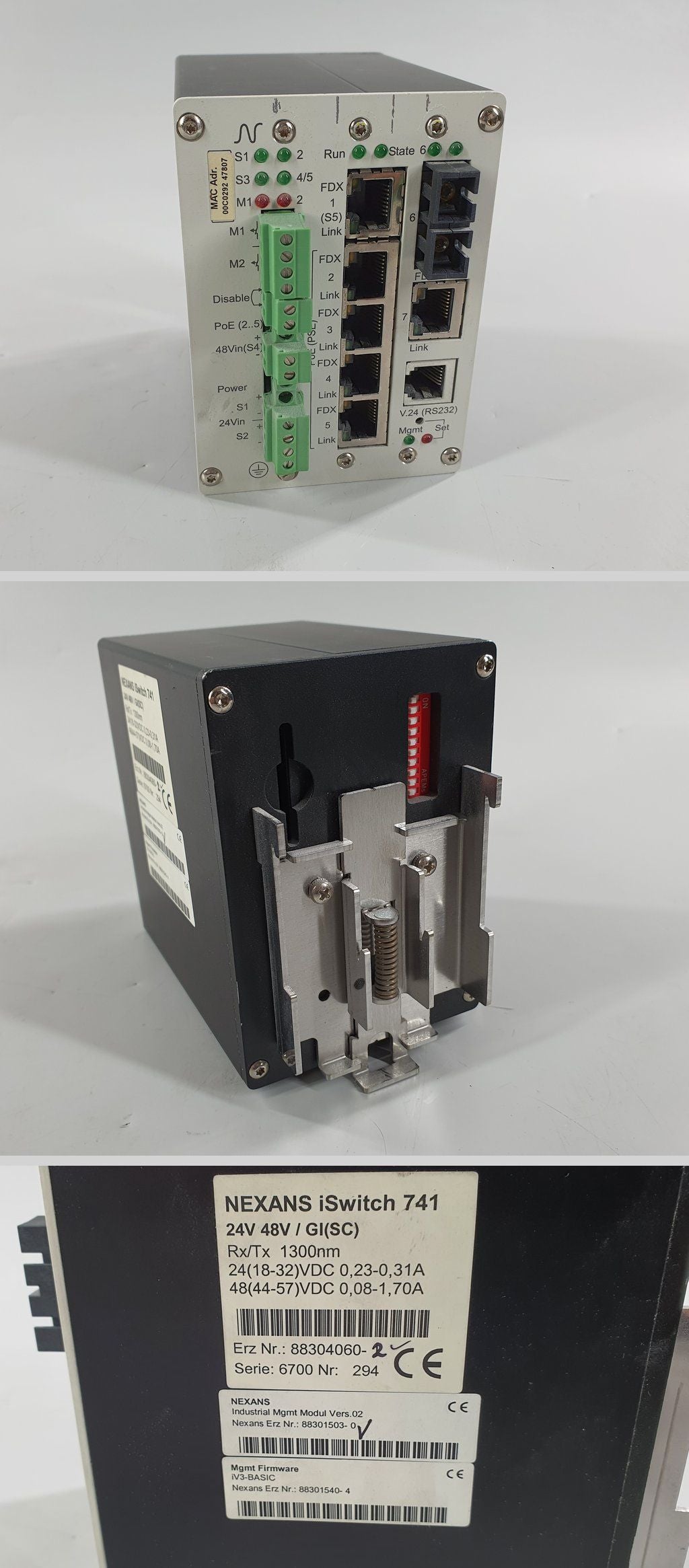 PQ2473 7-Port Switch Nexans iSwitch 741 24 48V DC_2