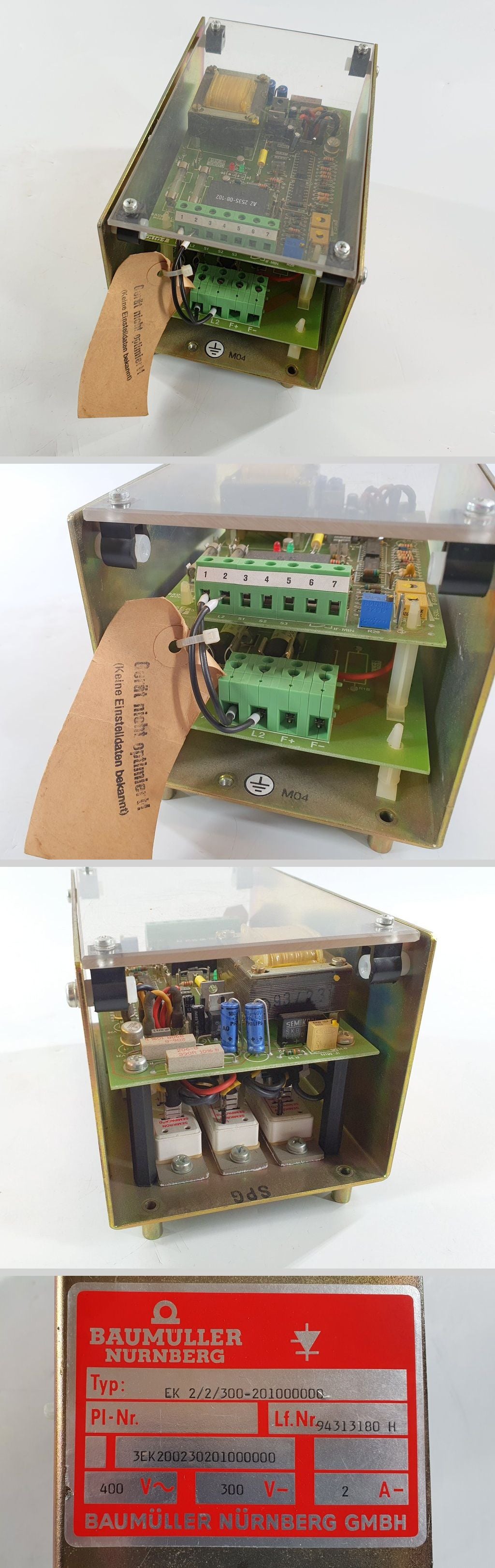 PQ2588 Stromrichter Baumüller EK 2/2/300 300V DC 2A_2