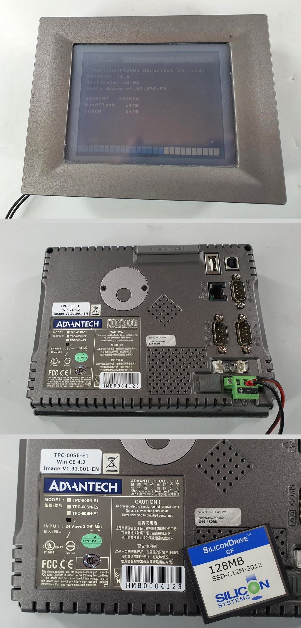PQ2689 Bedienpanel Advantech TPC-60SE-E1 24V DC_2