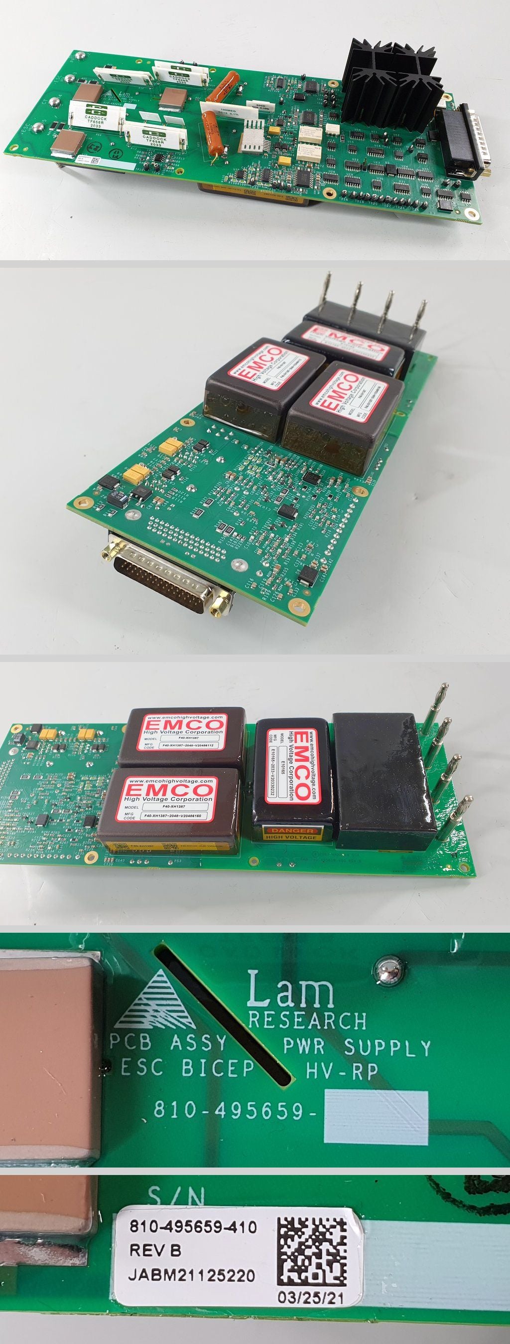 PQ2924 Power Supply board LAM 810-495659-410 Rev B_2