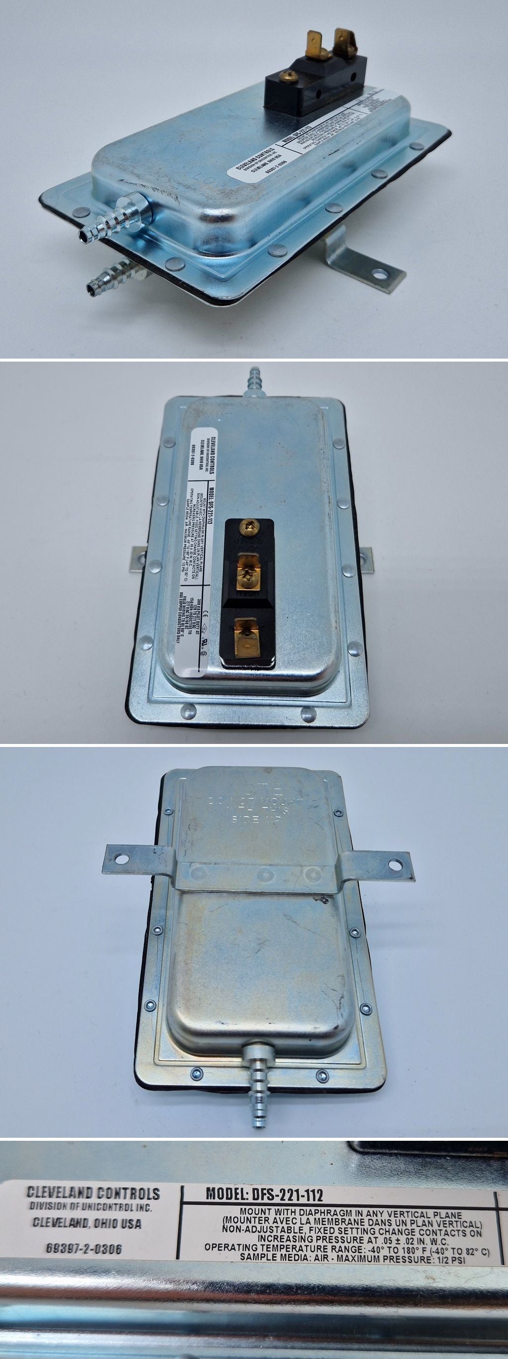 PQ3136 Air Sensing Switch Druckschalter Cleveland Controls DFS-221-112_2