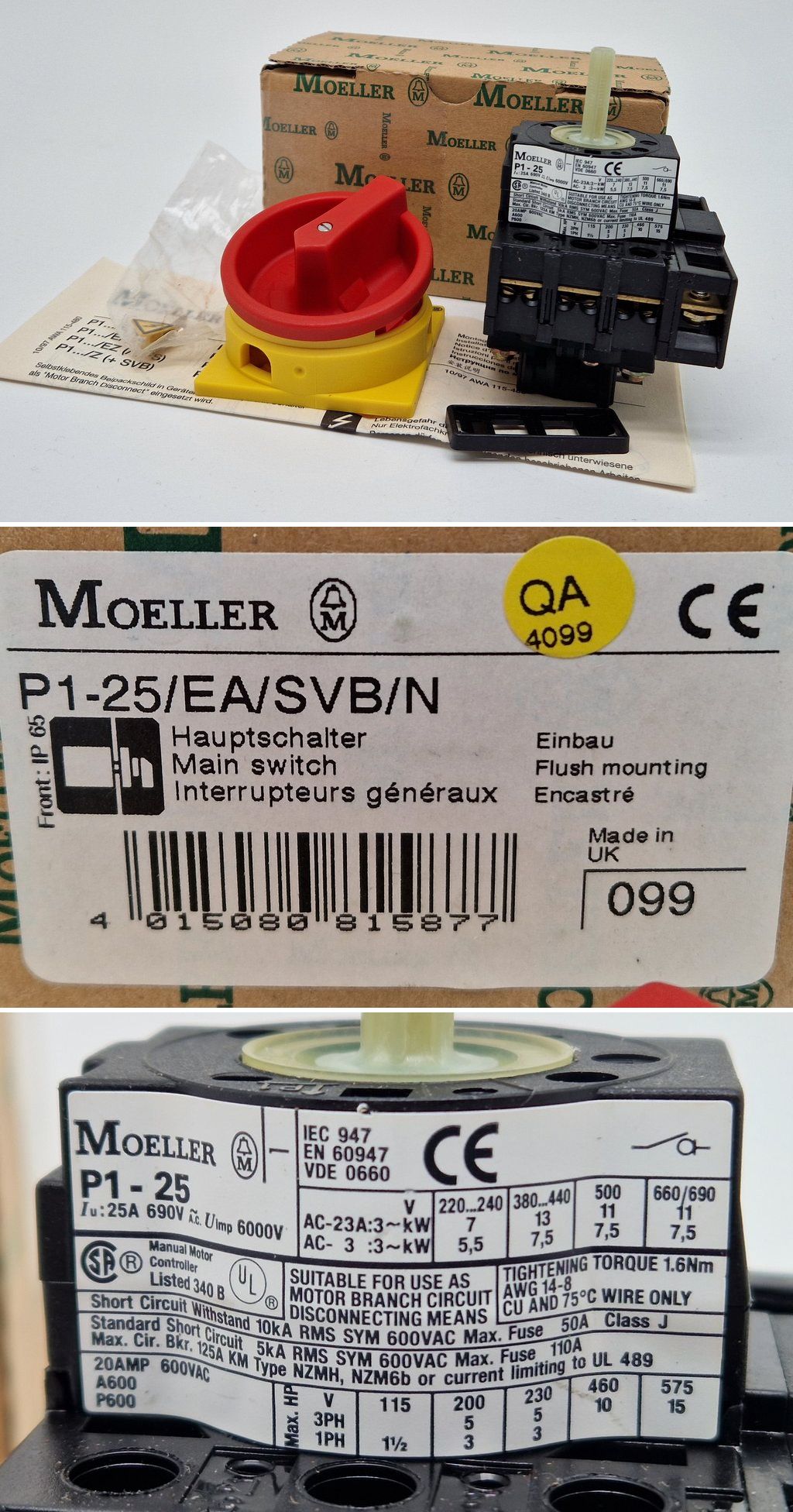 PQ3181 Klöckner Moeller P1-25/EA/SVB/N_2