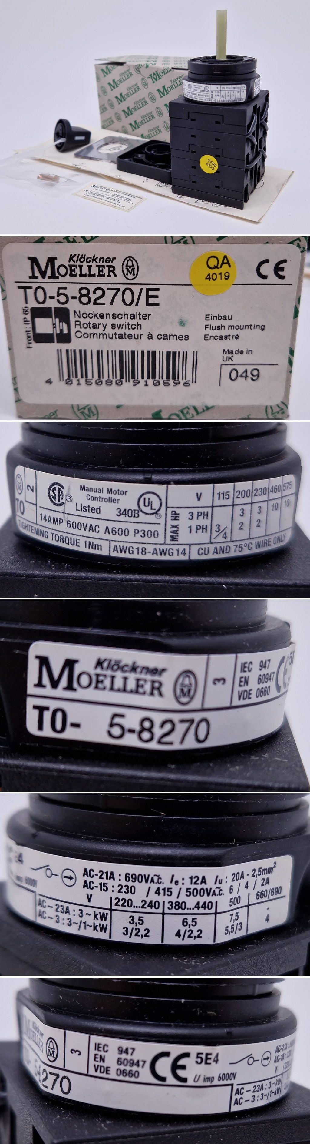 PQ3183 Klöckner Moeller T0-5-8270/E_2