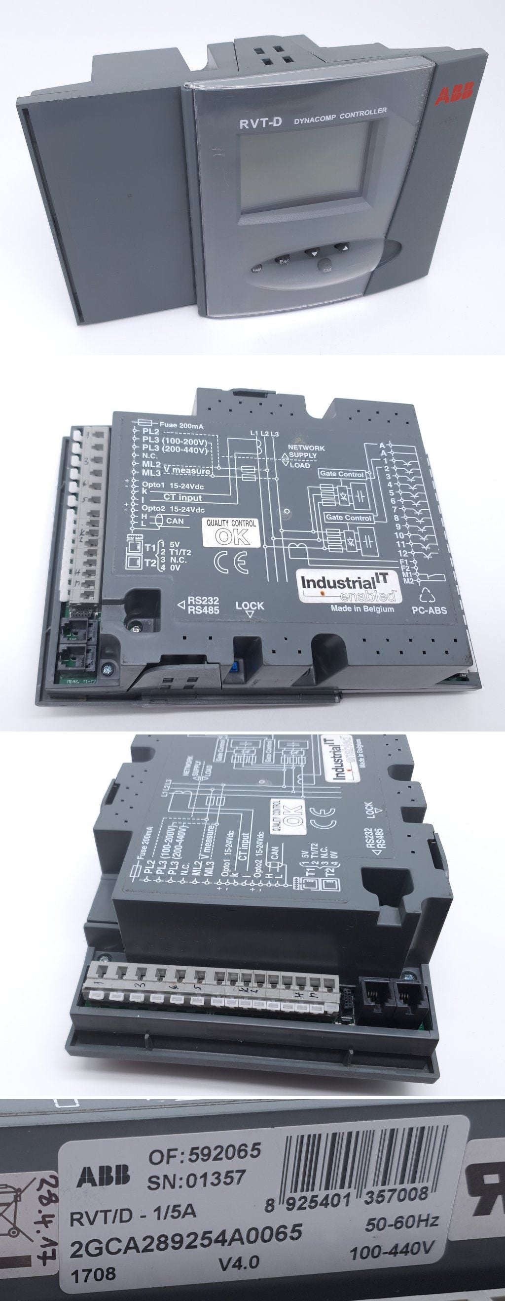PQ3194 Power Factor Controller ABB RVT/D-1/5A 2GCA289254A0065_2