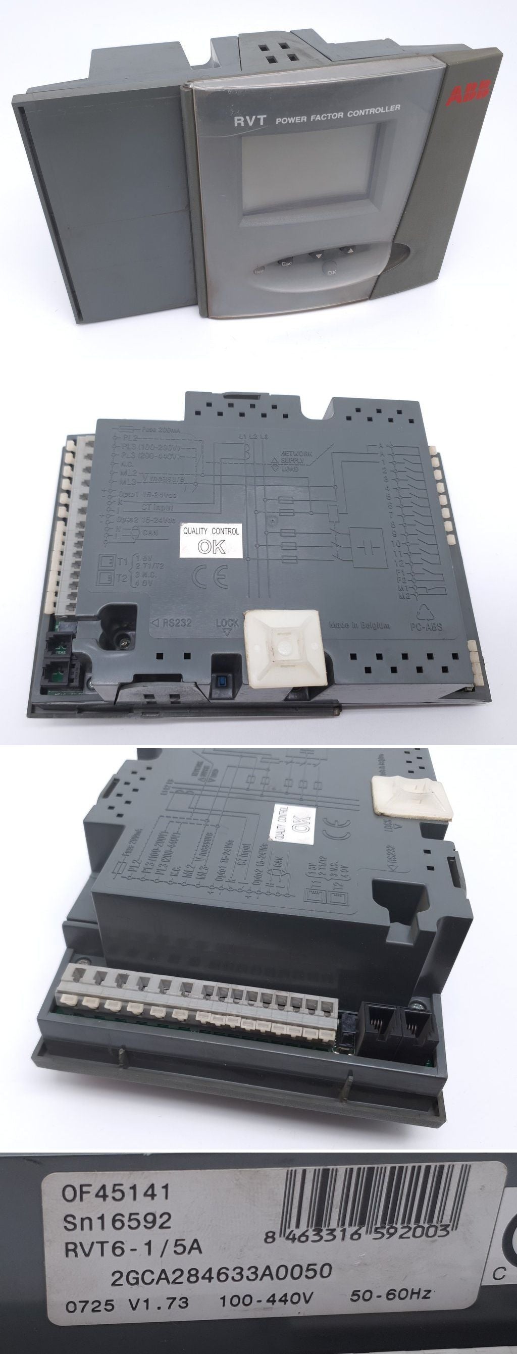 PQ3198 Power Factor Controller ABB RVT6-1/5A 2GCA284633A0050_2