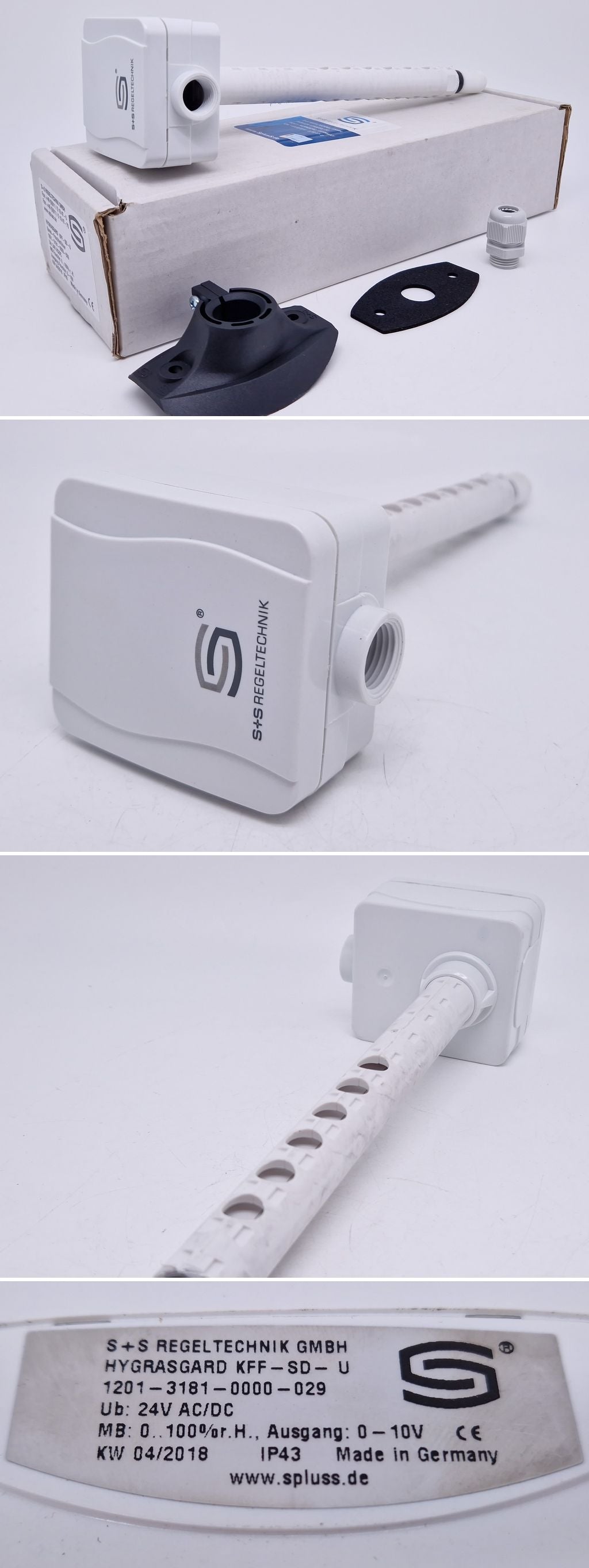 PQ3414 Kanalfeuchtefühler S+S Hygrasgard KFF-SD-U 1201-3181-0000-029