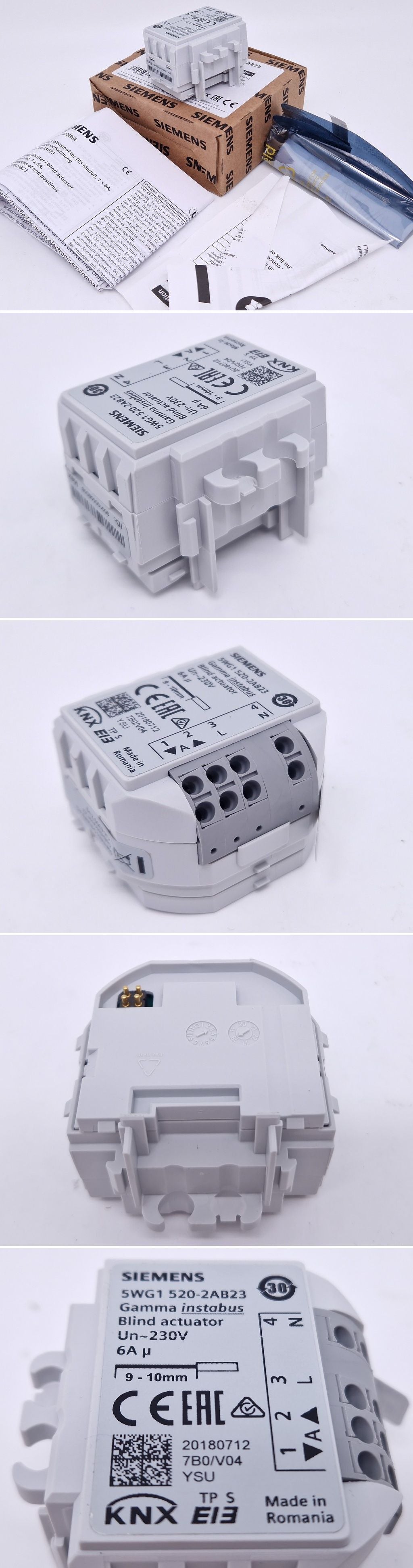 .PQ3444 Jalousieaktormodul Siemens 5WG1 520-2AB23 Instabus KNX
