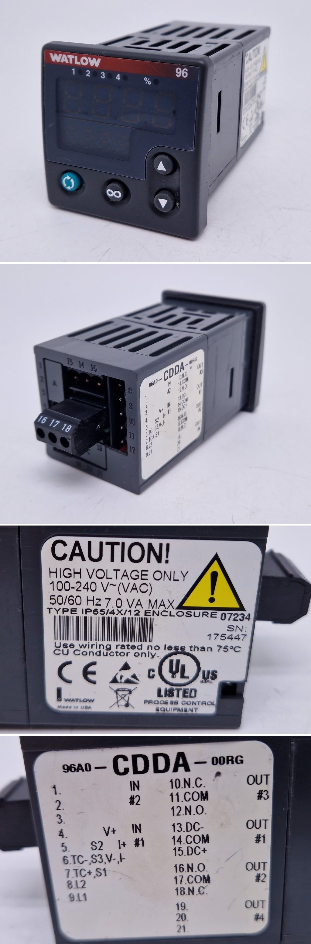 PQ3493 Temperaturregler Watlow IP65/4X/12 96A0-CDDA-00RG_2