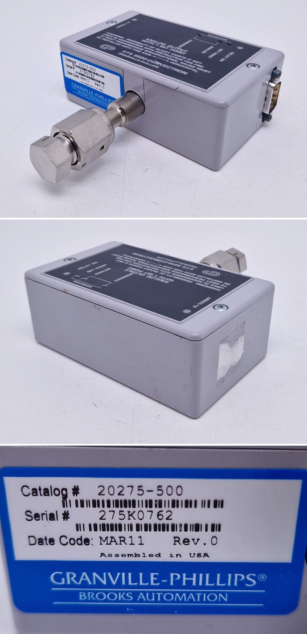 PQ3505 Vakuummessgerät Brooks Automation 20275-500 27K0762_2