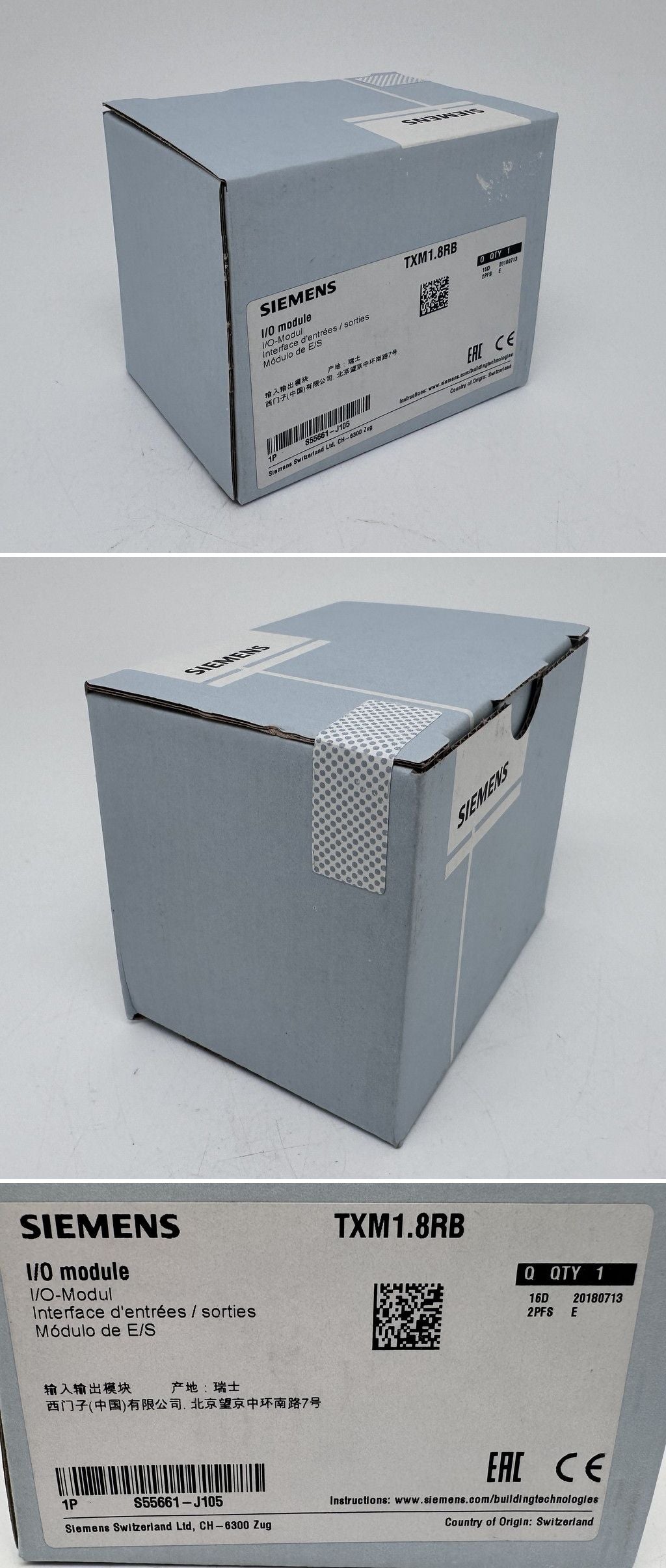 PQ3605 I/O Modul Siemens TXM1.8RB Versiegelt